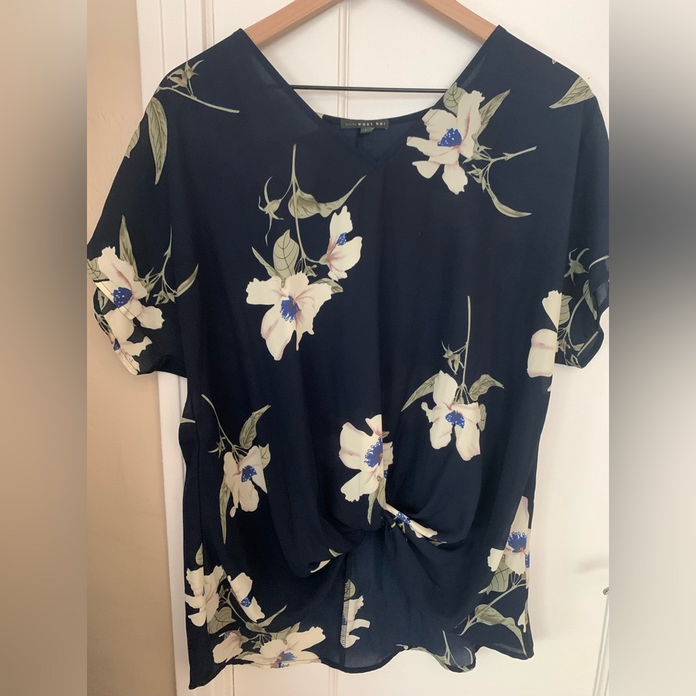 WEST KEI Allura Knot Detail Blouse